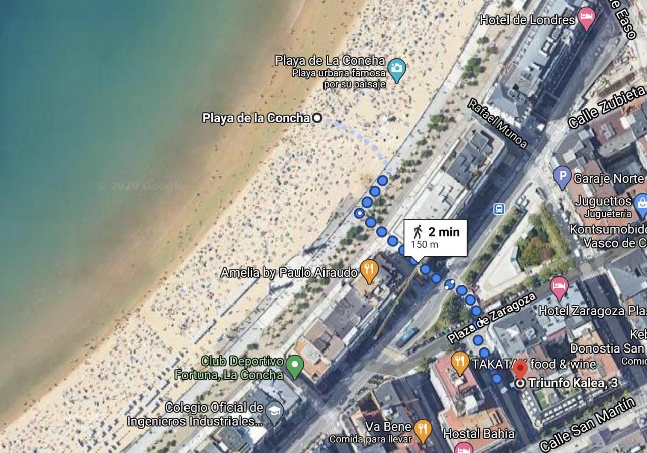 Apartamento Amplio Y Central A Pie De Playa La Concha سان سيباستيان المظهر الخارجي الصورة